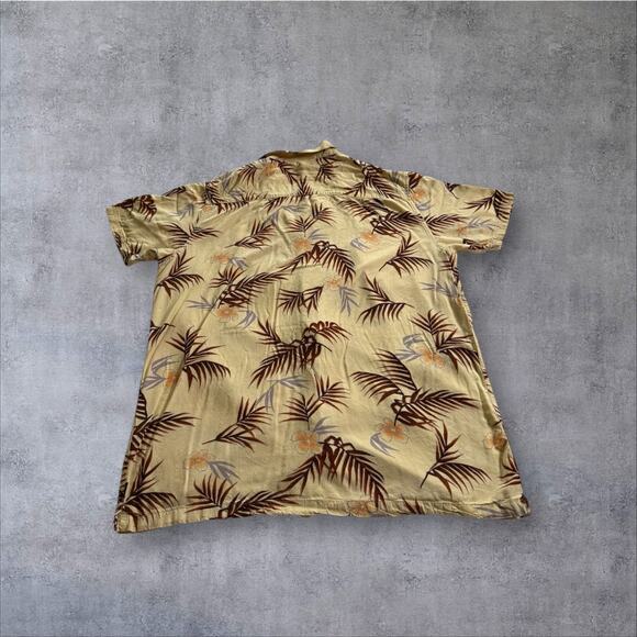 Rip Curl Surf Revival Short Sleeve Button Up Shirt Men’s Large Vintage Yellow - Picture 4 of 10